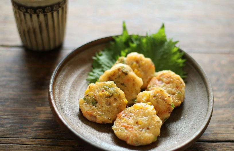 かにかまとお豆腐のふわふわ焼き